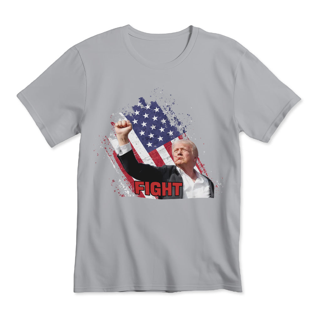 Fight! Donald Trump T-Shirt Make America Great Again Trump Shot Fight T-Shirt