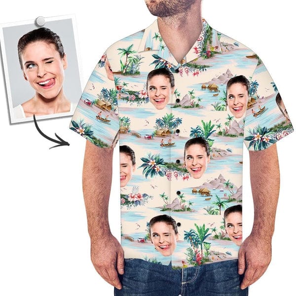 Custom Hawaiian Shirt With Face Gifts for Beach Party Gifts for Men Multiple Styles