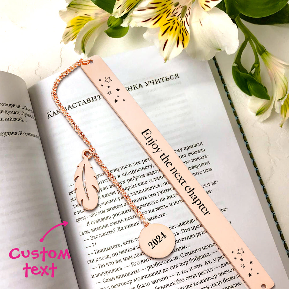 Personalized Bookmark Custom Text Bookmark Back to School Gift for Reader