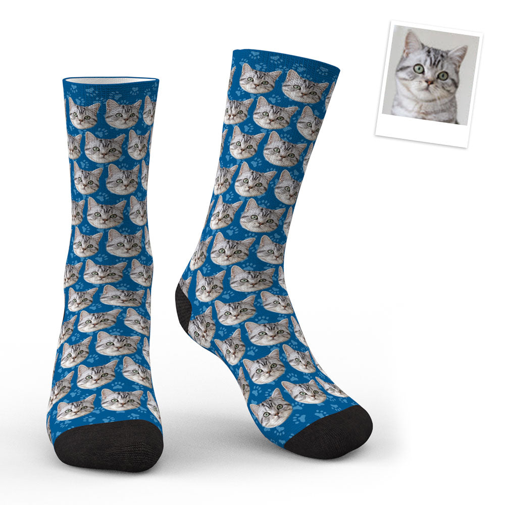 Custom Face Socks Cat