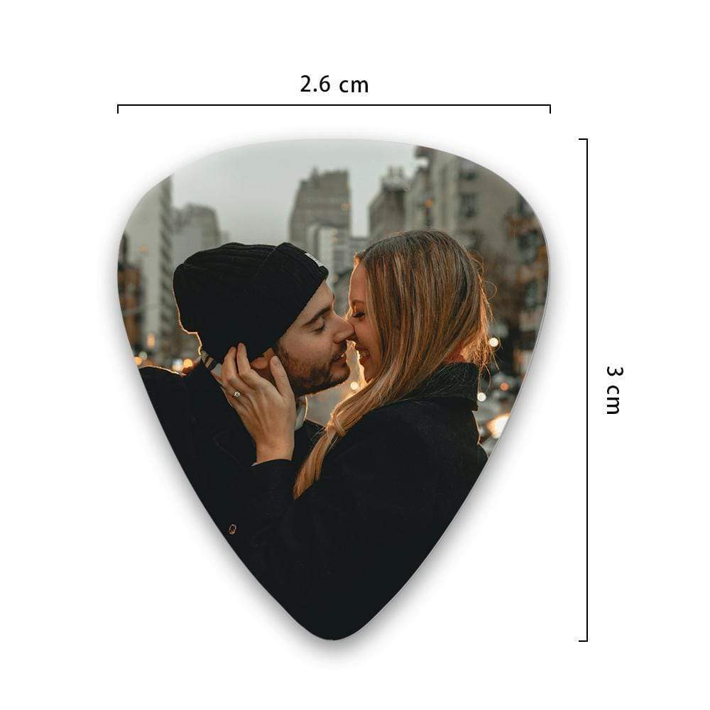 Personalized Guitar Pick with Photo for Musicians Customized for Boyfriend - 12pcs