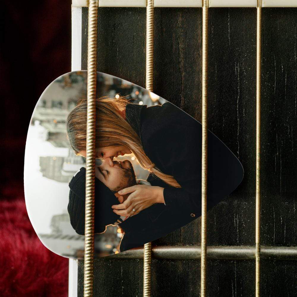 Personalized Guitar Pick with Photo for Musicians Customized for Boyfriend - 12pcs