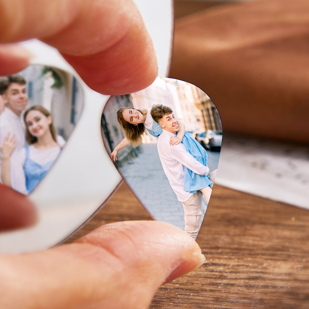 Custom Double Sided Photo Guitar Pick Perdonalized Musicians Gift for Boyfriend - 12pcs