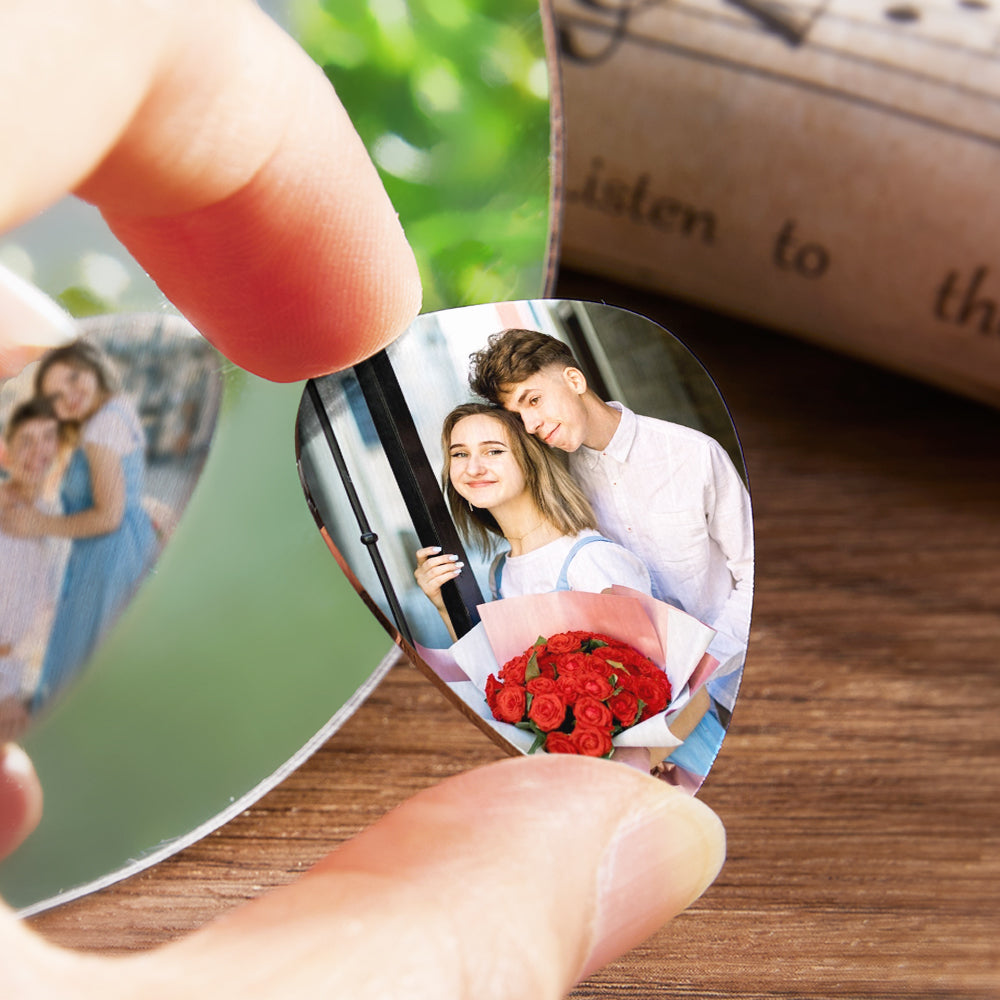 Personalized Guitar Pick with Photo for Musicians Customized for Boyfriend - 12pcs