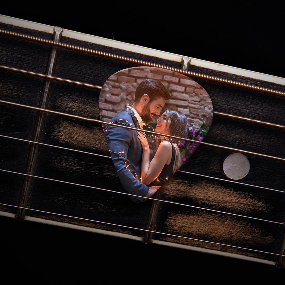 Personalized Guitar Pick with Photo for Musicians Customized for Boyfriend - 12pcs