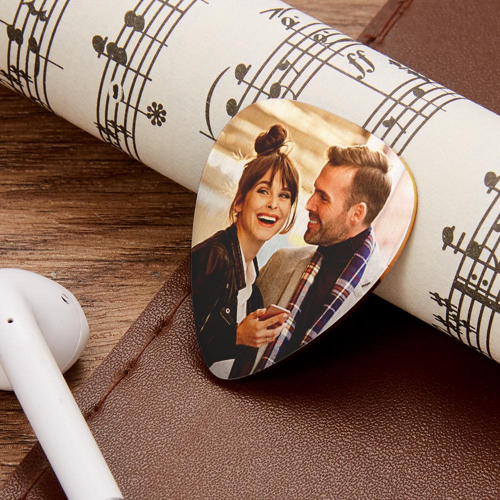 Custom Photo Guitar Picks Engraved Your Personalised Text