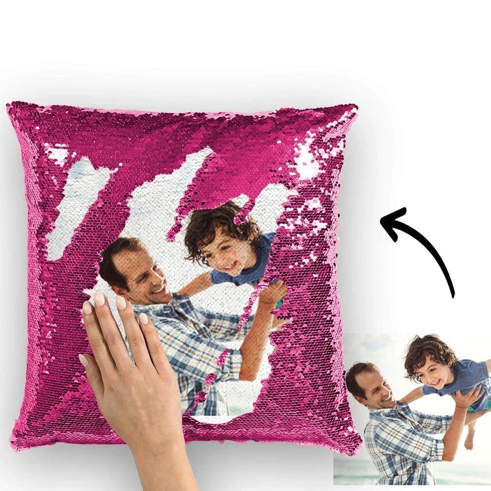 Custom Photo Magic Sequin Pillow Case - Multiple Colors