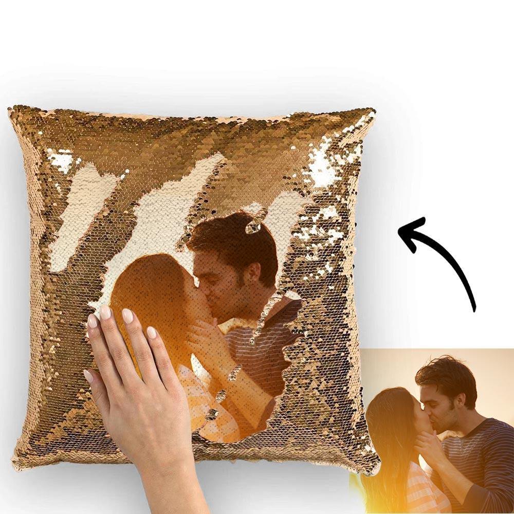 Custom Photo Magic Sequin Pillow Case - Multiple Colors