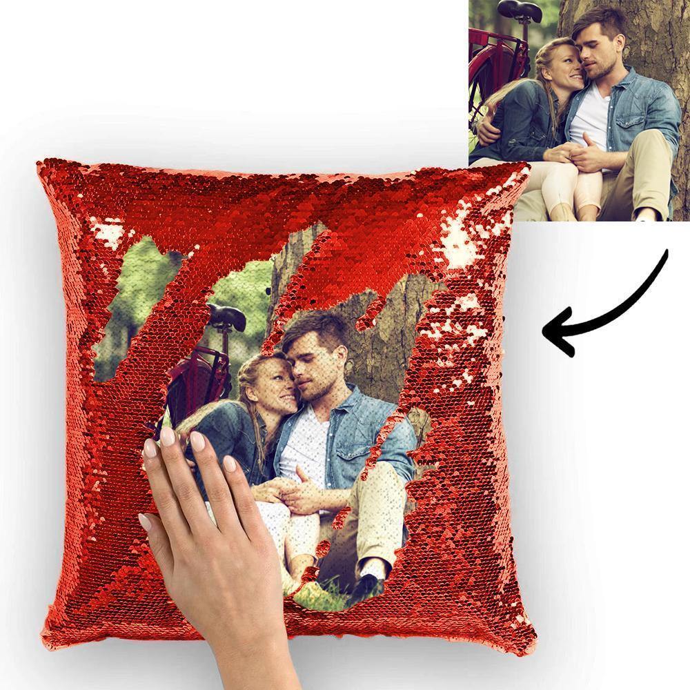 Custom Photo Magic Sequin Pillow Case - Multiple Colors