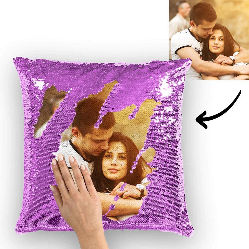 Custom Photo Magic Sequin Pillow Case - Multiple Colors