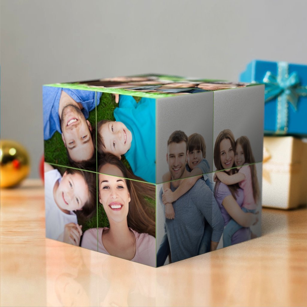 Custom Multi Folding Magic Infinity Photo Cube Gifts For Family