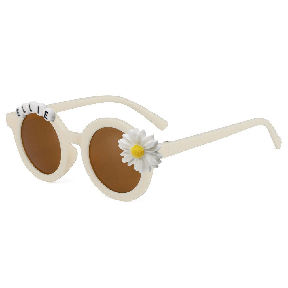 Personalized Daisy Sunglasses for Kids Customized Baby Name Shades Unique Toddler Gift