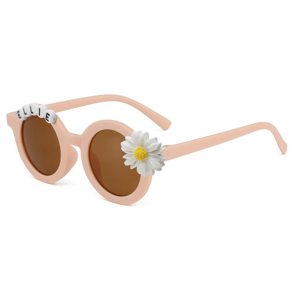 Personalized Daisy Sunglasses for Kids Customized Baby Name Shades Unique Toddler Gift