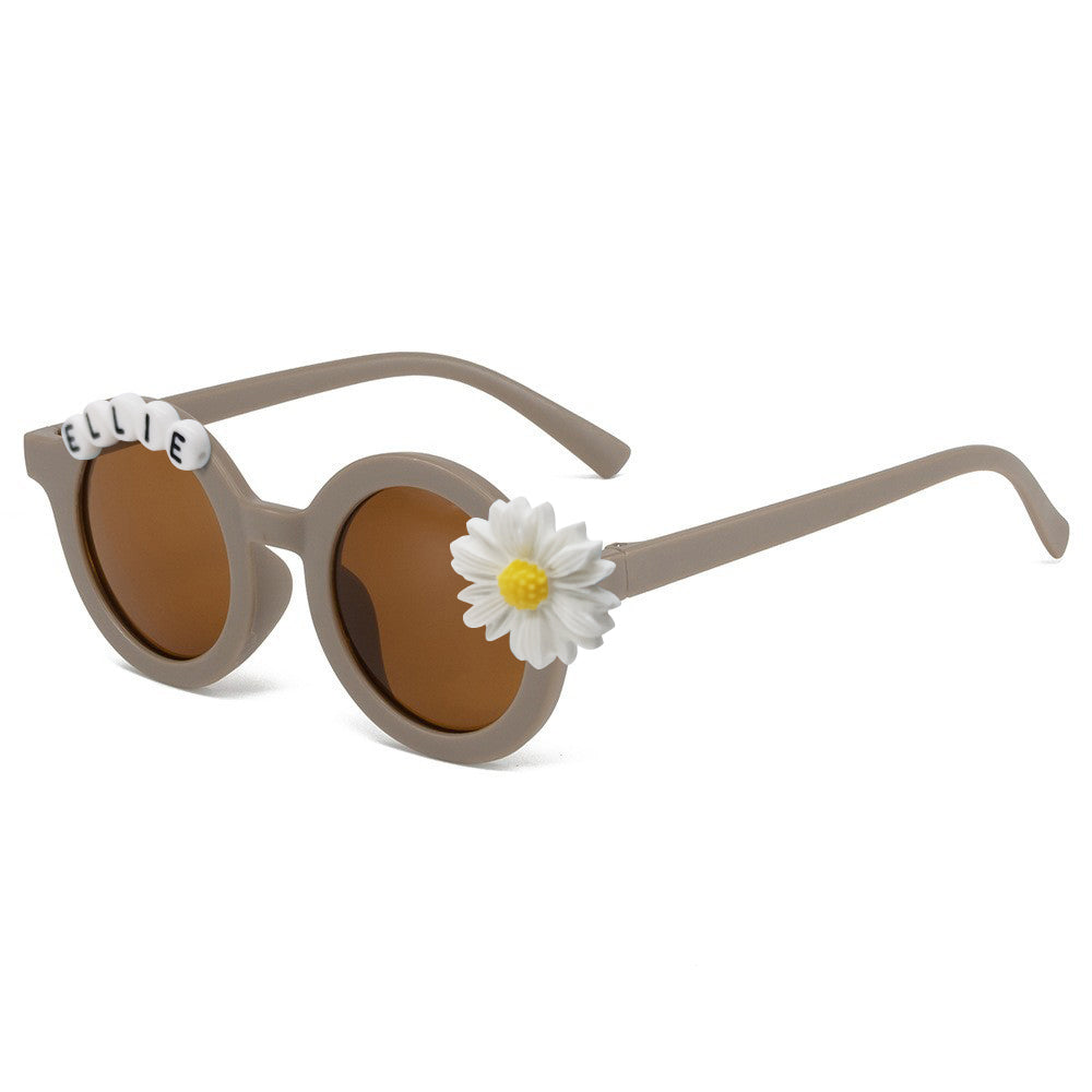 Personalized Daisy Sunglasses for Kids Customized Baby Name Shades Unique Toddler Gift