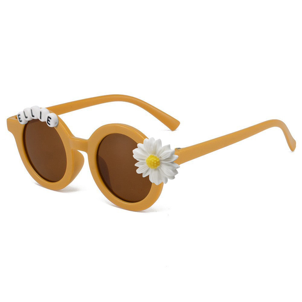 Personalized Daisy Sunglasses for Kids Customized Baby Name Shades Unique Toddler Gift