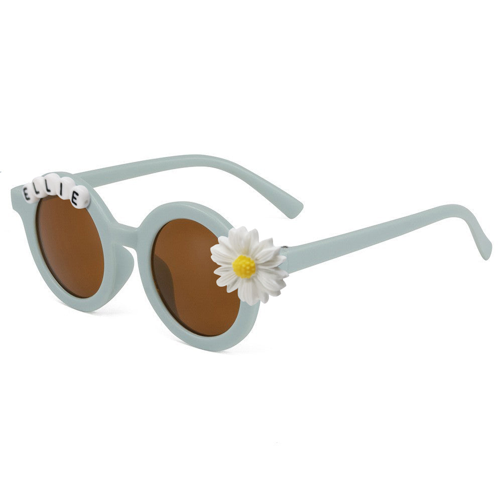 Personalized Daisy Sunglasses for Kids Customized Baby Name Shades Unique Toddler Gift