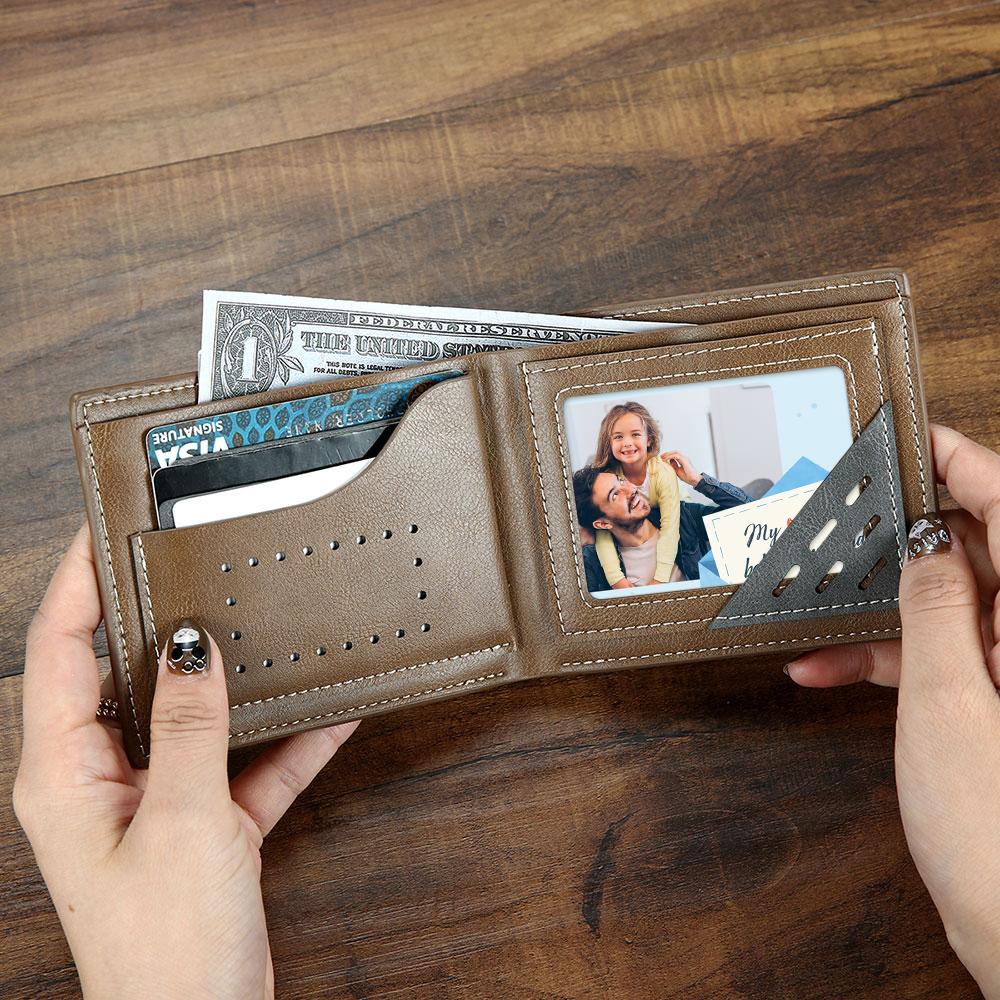 Custom Photo Wallet Insert Card Father's Gifts Card