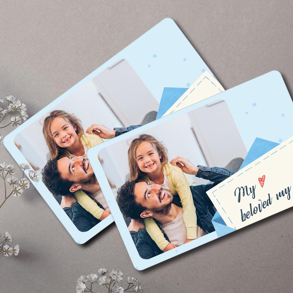 Custom Photo Wallet Insert Card Father's Gifts Card