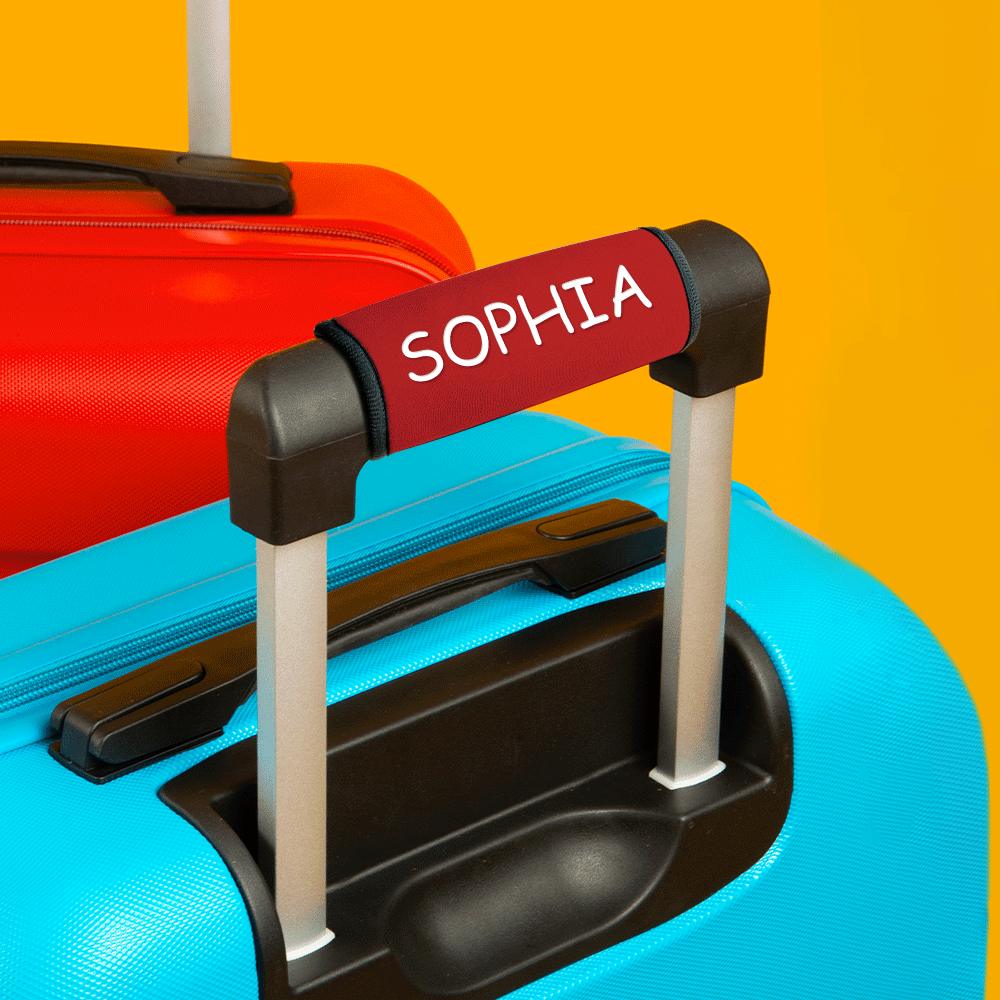 Personalized Luggage Handle Wrap Tag Travel Accessories Birthday Gift for Travel Lovers