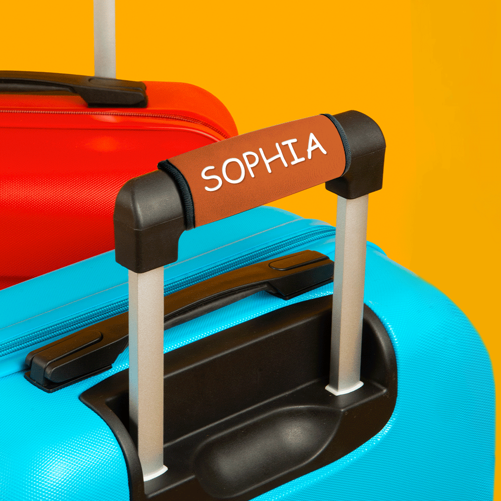 Personalized Luggage Handle Wrap Tag Travel Accessories Birthday Gift for Travel Lovers