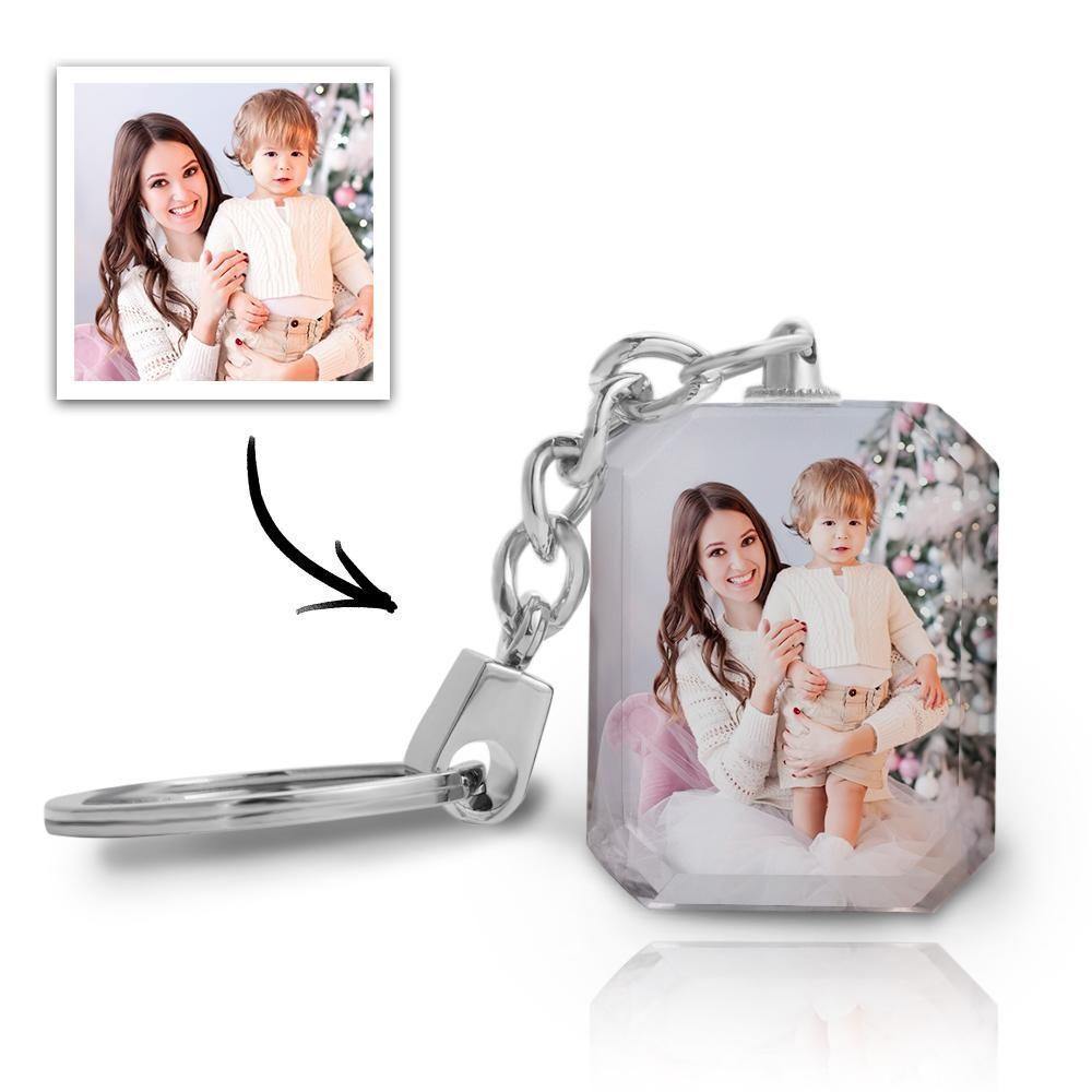 Custom Photo Keychain Crystal Keychains Romantic Gifts