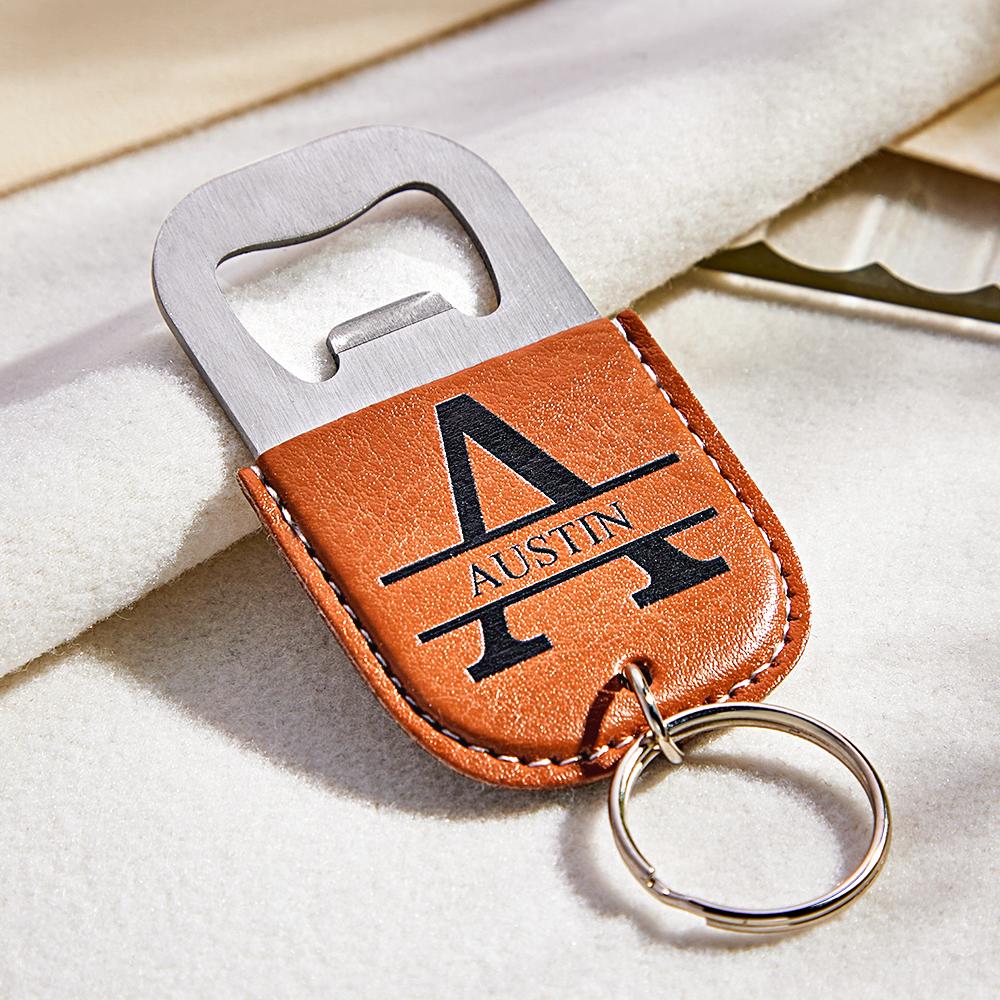 Custom Engraved Keychain Bottle Opener Simple Gifts