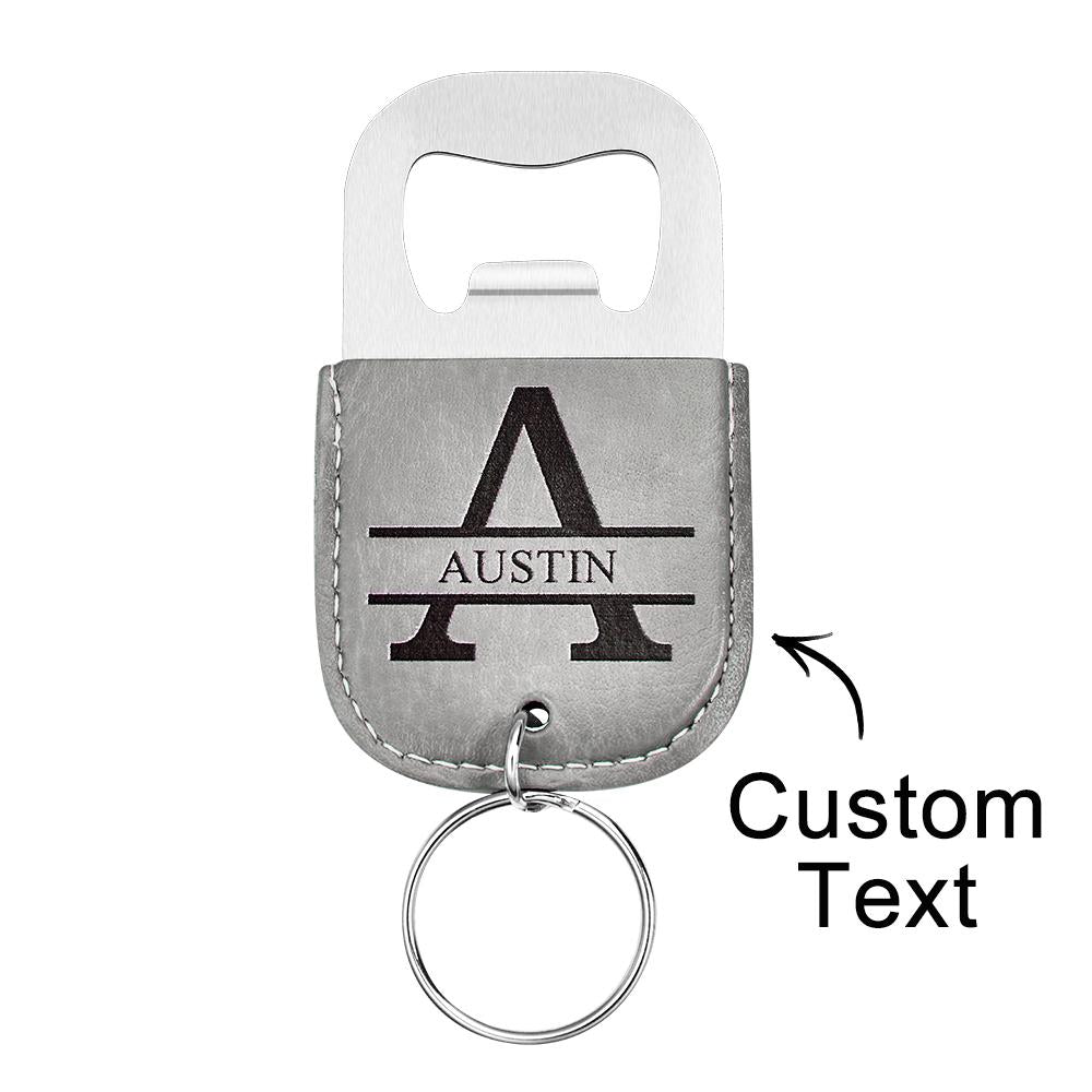 Custom Engraved Keychain Bottle Opener Simple Gifts