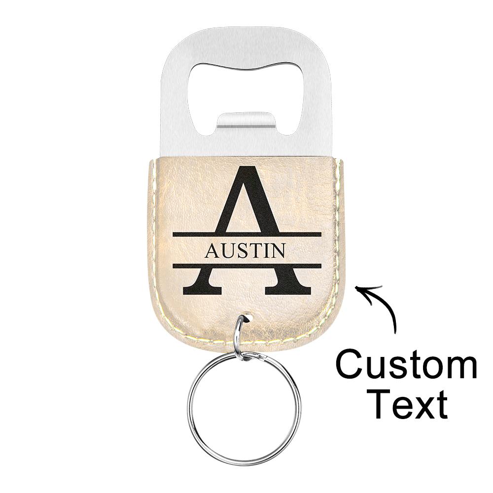 Custom Engraved Keychain Bottle Opener Simple Gifts