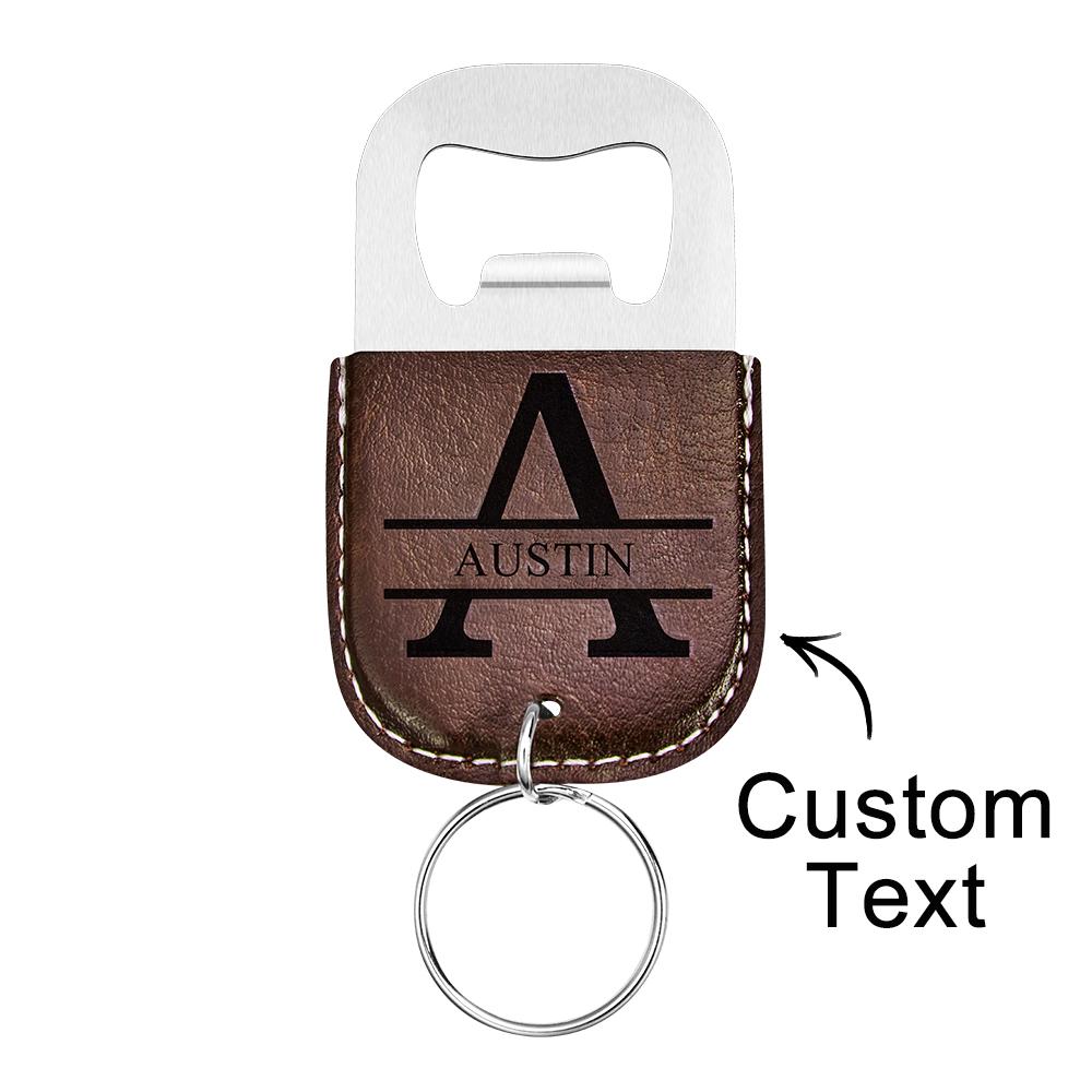 Custom Engraved Keychain Bottle Opener Simple Gifts