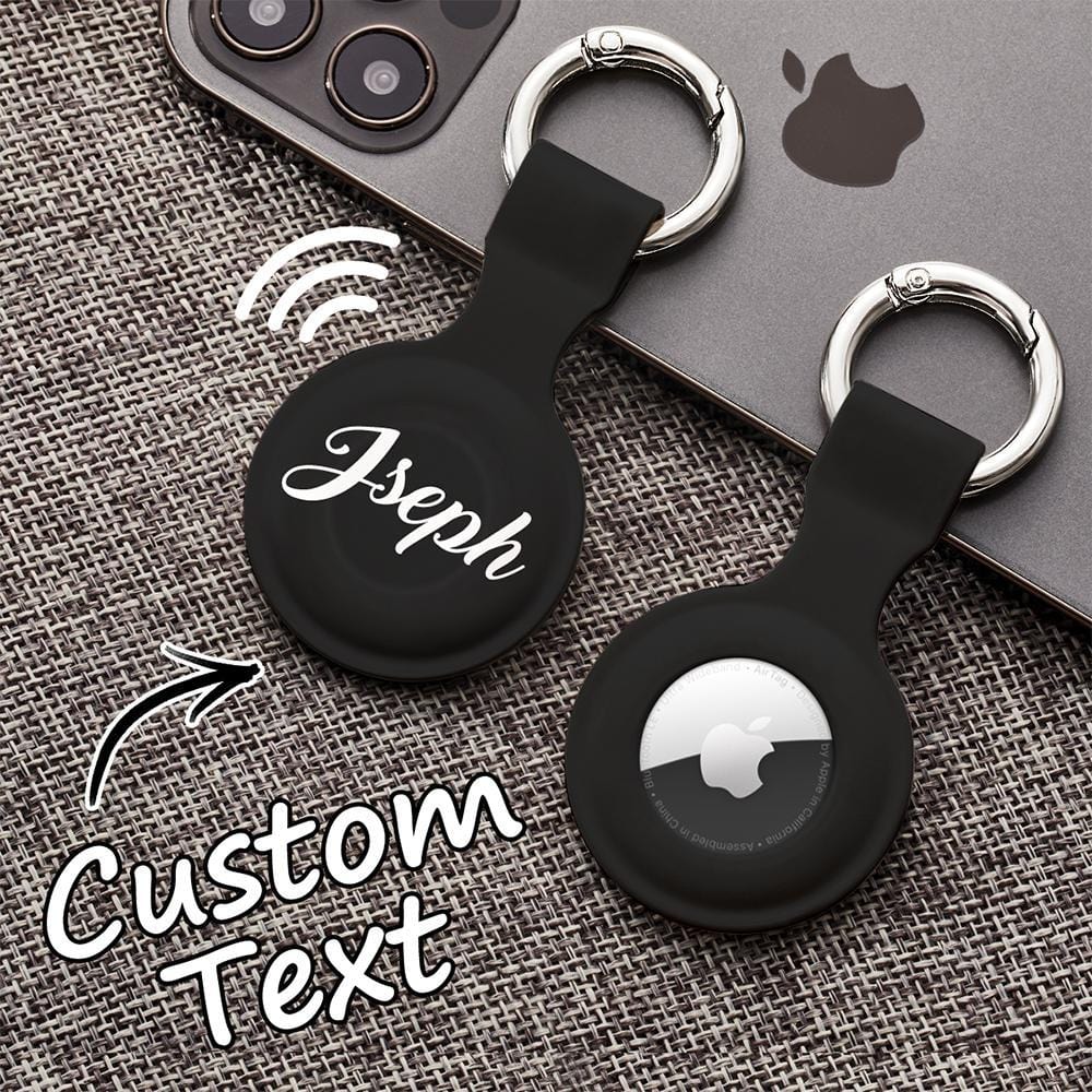 Custom AirTag Silicone Case Gifts Apple Airtag Keychain Gifts For Famliy