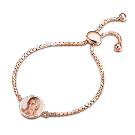 Personalized Circle Photo Bracelet	for Women