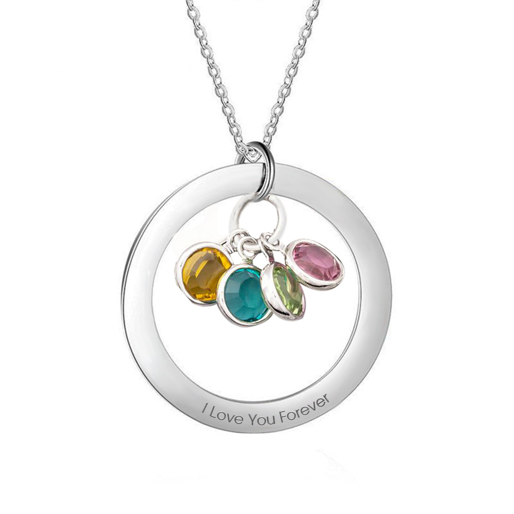 Personalized Birthstone Necklace Custom Necklace Gift for Her