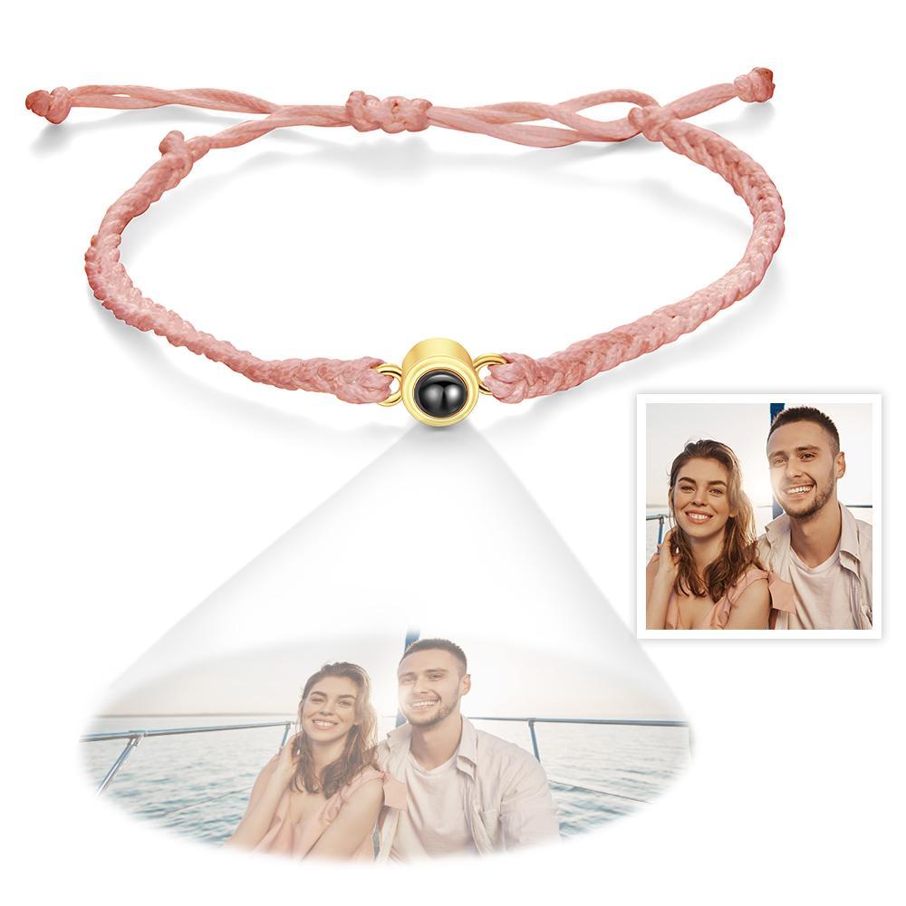 Custom Projection Bracelet Simple Woven Couple Bracelet