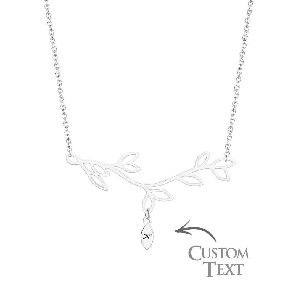 Custom Engraved Necklace Tree Optional Quantity Pendant Trendy Wedding Gifts For Her