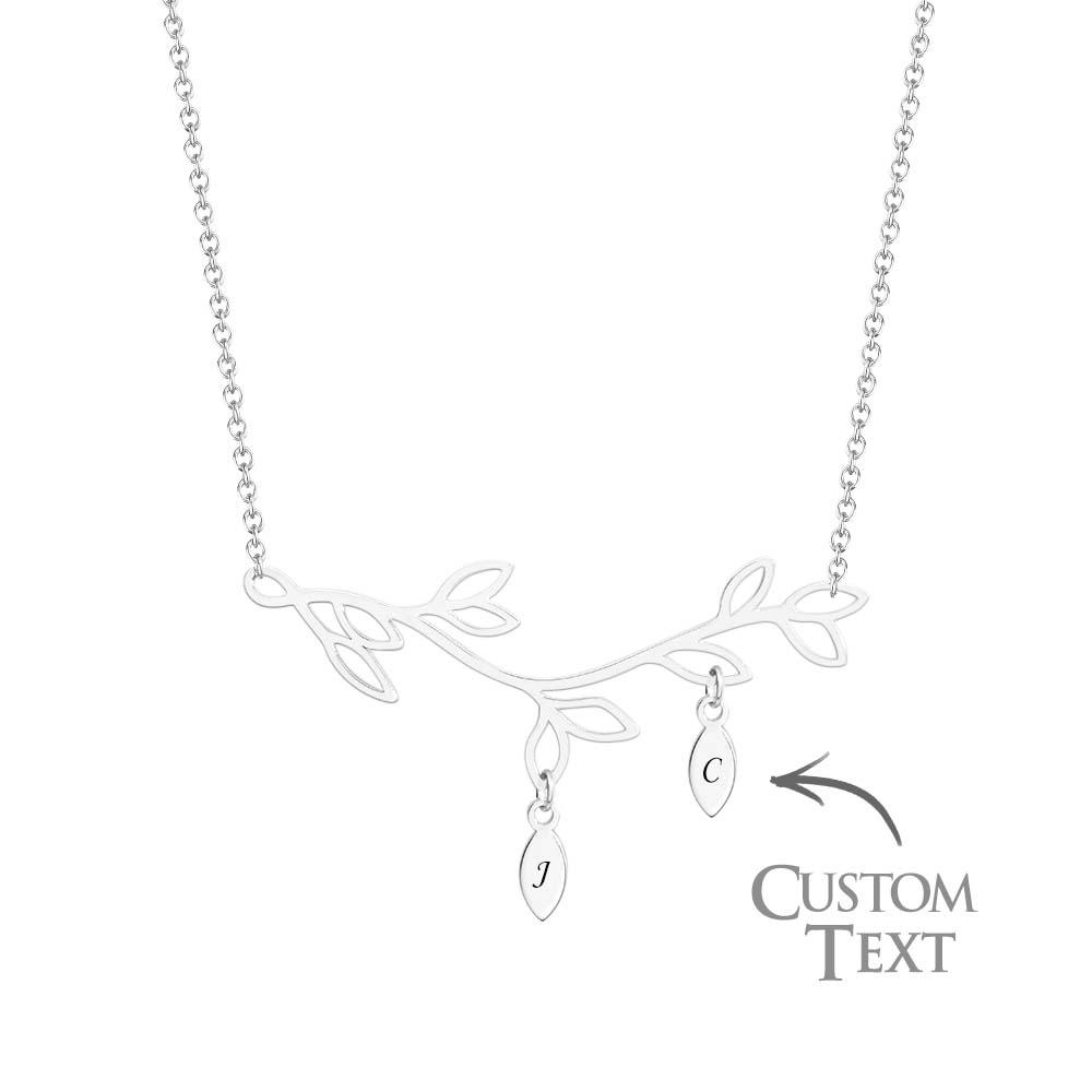 Custom Engraved Necklace Tree Optional Quantity Pendant Trendy Wedding Gifts For Her