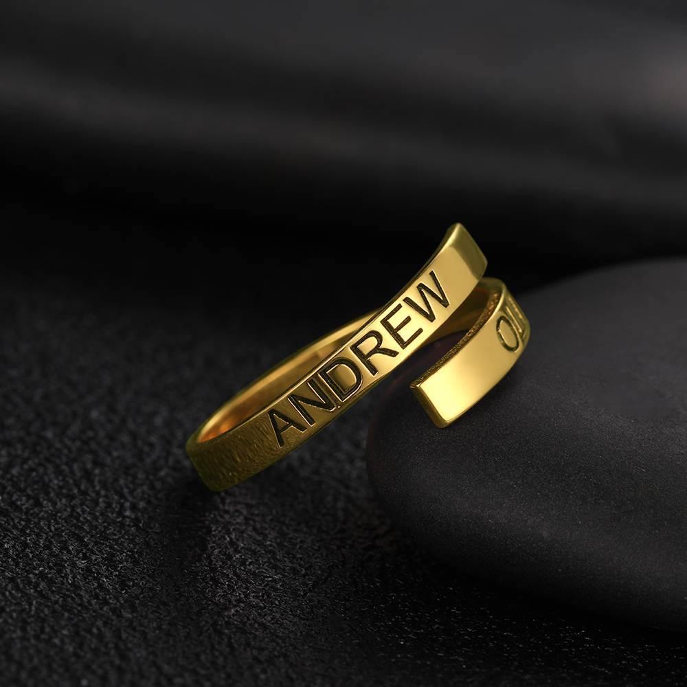 Custom Engraved Two Names Ring Copper