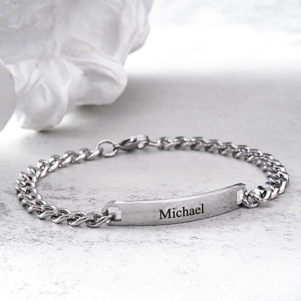 Custom Engraved Bracelet Set Personalized Fashion Bracelet For Couples