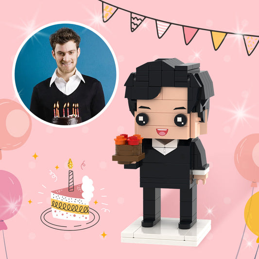 Birthday Gifts for Boyfriends Full Custom Brick Figures Personalized Photo Brick Figures