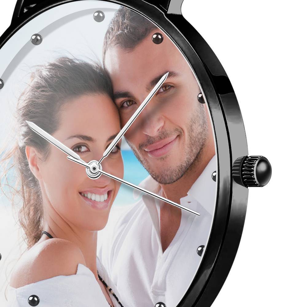 Custom Engraved Alloy Strap Unisex Photo Watch 36mm/40mm