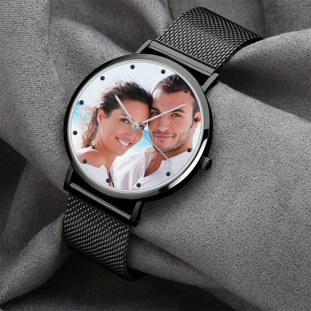 Custom Engraved Alloy Strap Unisex Photo Watch 36mm/40mm