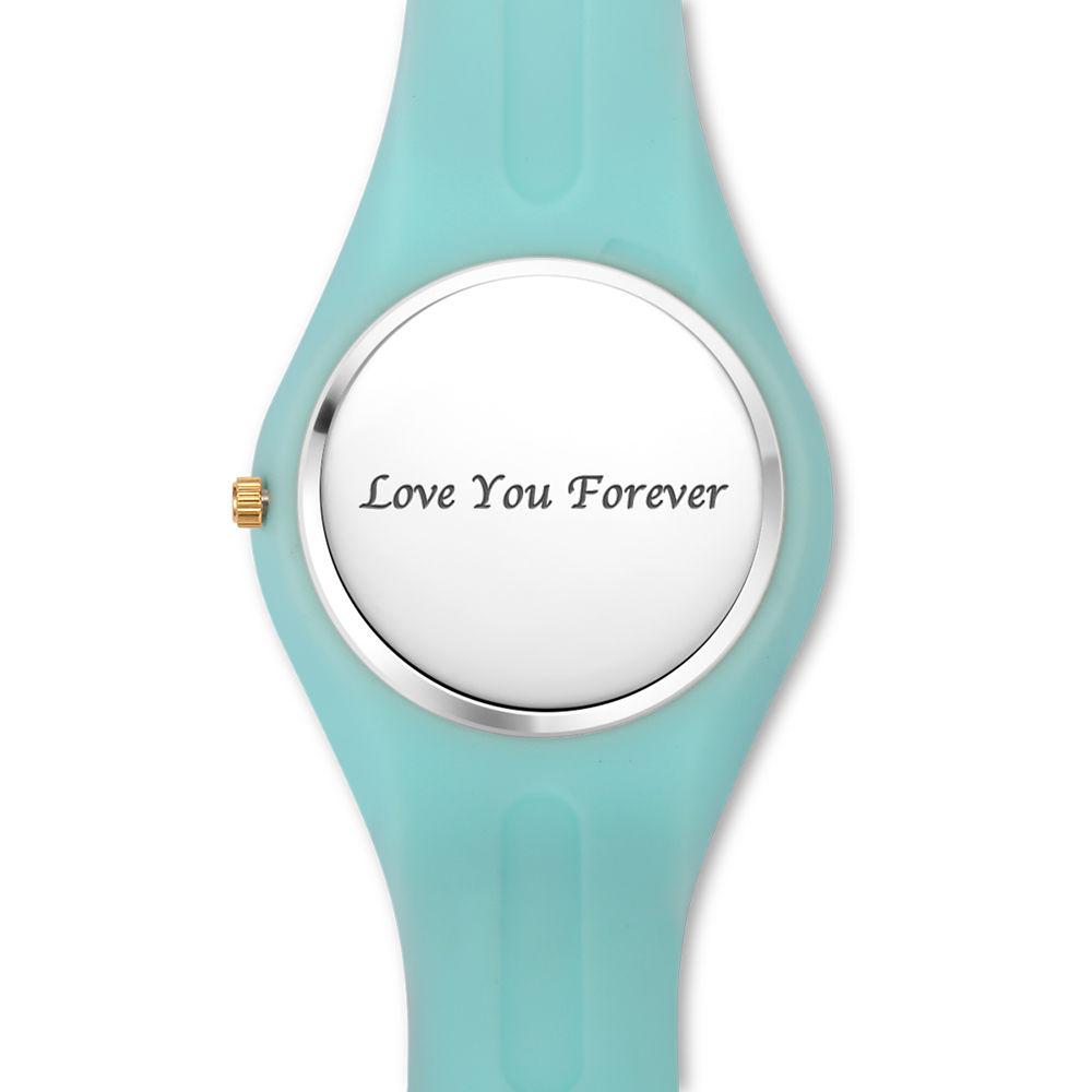 Unisex Custom Silicone Photo Watch 41mm