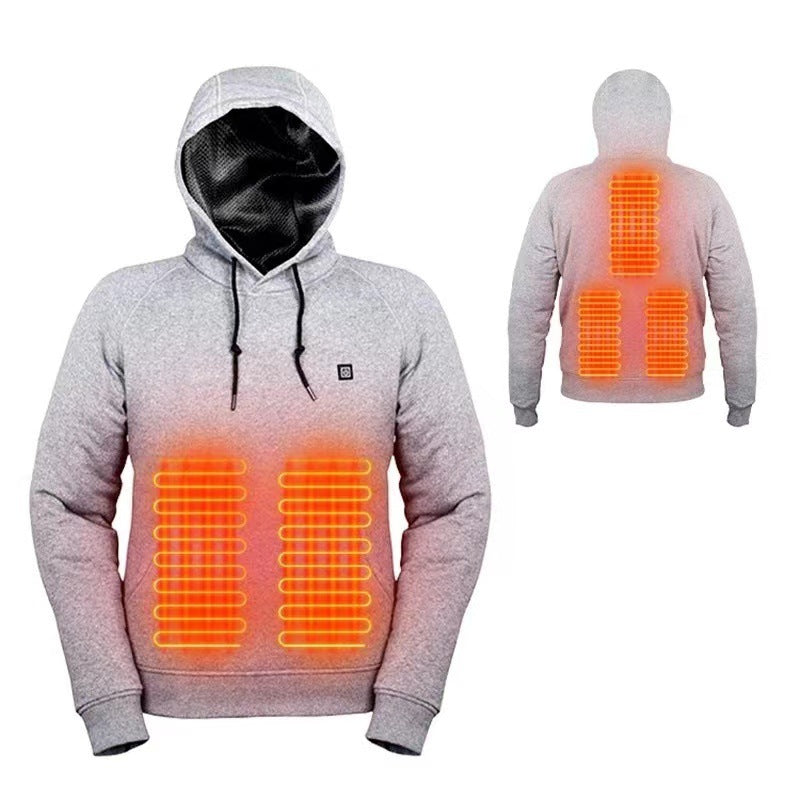 Stay Warm and Cozy with our Heated Hoodie for Men Women - Electric Unisex Heating Sweatshirt