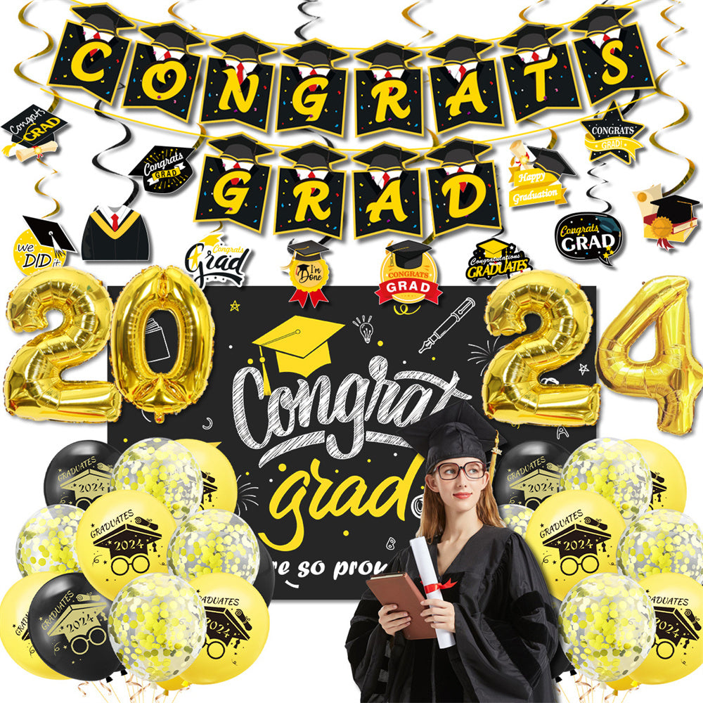 2024 Congrats Grad Balloon Kits for Graduation Party Decorations Graduation Party Supplies