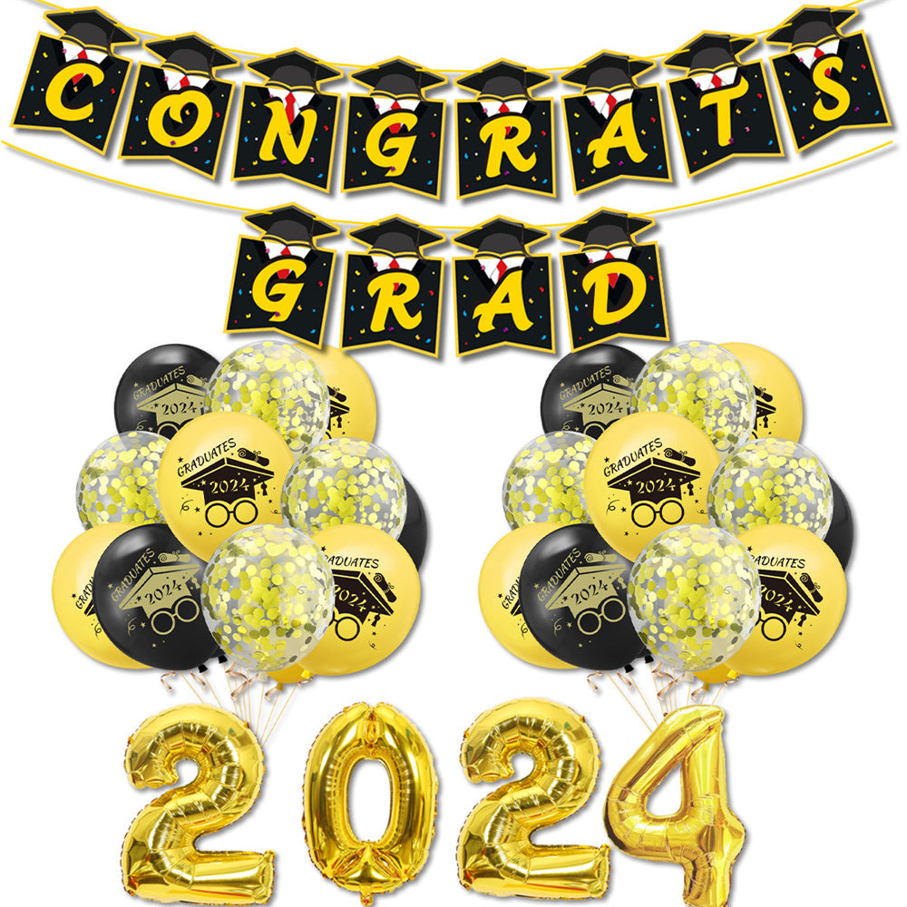 2024 Congrats Grad Balloon Kits for Graduation Party Decorations Graduation Party Supplies