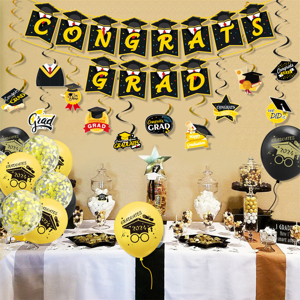 2024 Congrats Grad Balloon Kits for Graduation Party Decorations Graduation Party Supplies