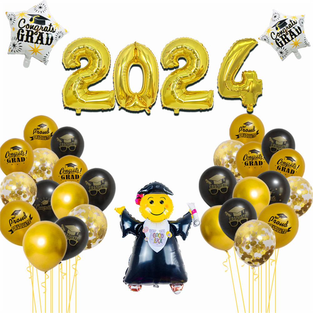 2024 Congrats Grad Balloon Kits for Graduation Party Decorations Graduation Party Supplies