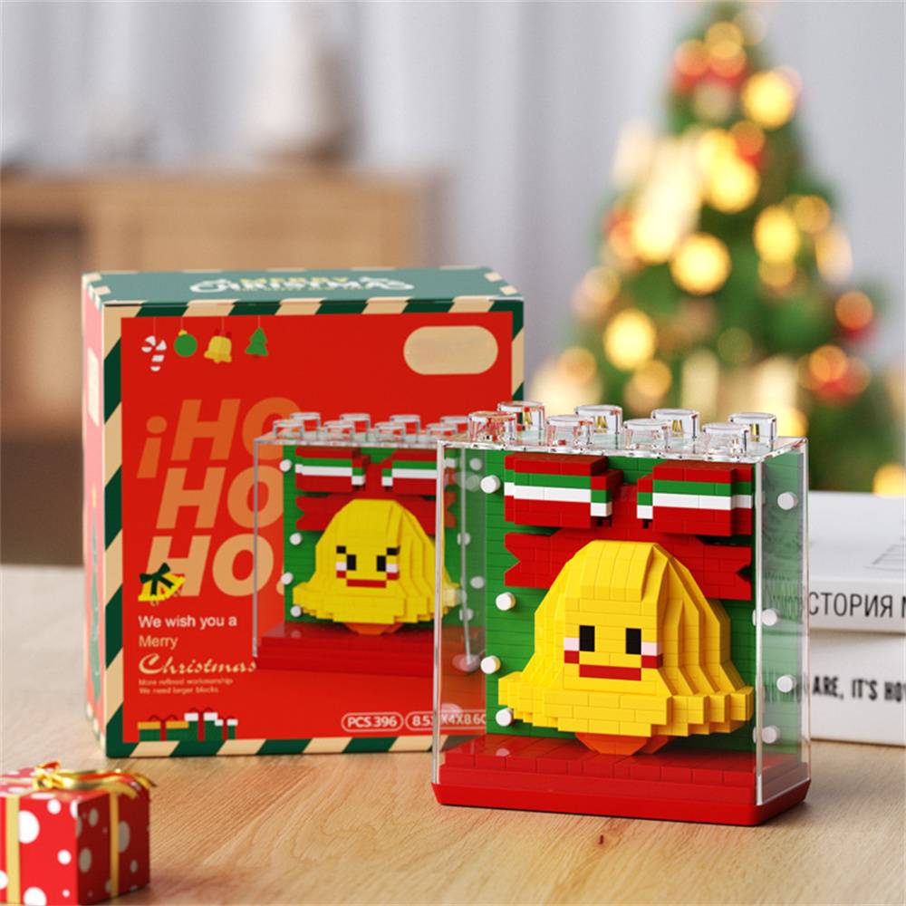 Christmas Building Block Toys with Cover Christmas Block Toys Gift for Kids