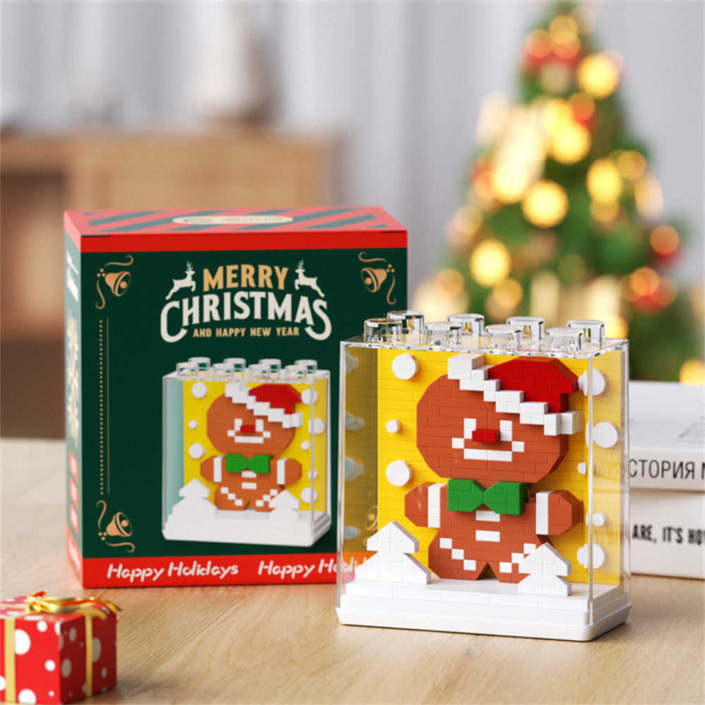 Christmas Building Block Toys with Cover Christmas Block Toys Gift for Kids