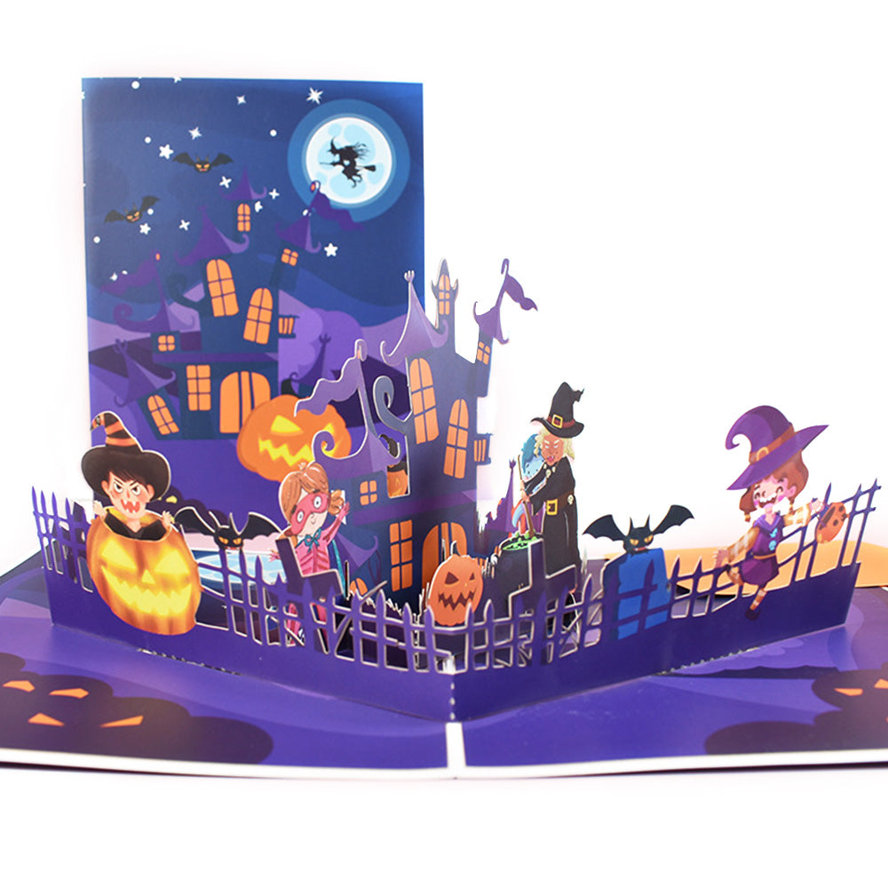 Halloween 3D Pop Up Card Horror Castle Pop Up Greeting Card