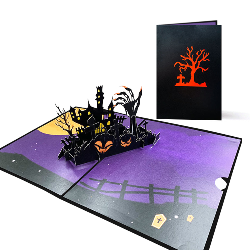 Halloween 3D Pop Up Card Haunted House Pop Up Greeting Card